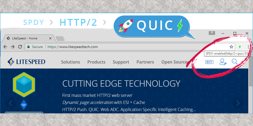 LiteSpeed is powered by QUIC