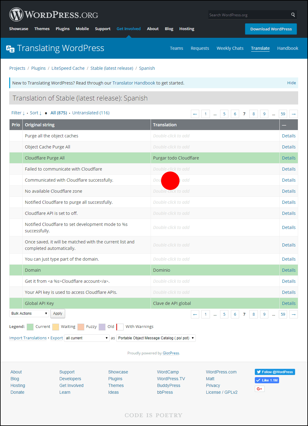 Translating LSCache for WordPress: Entering a Translation