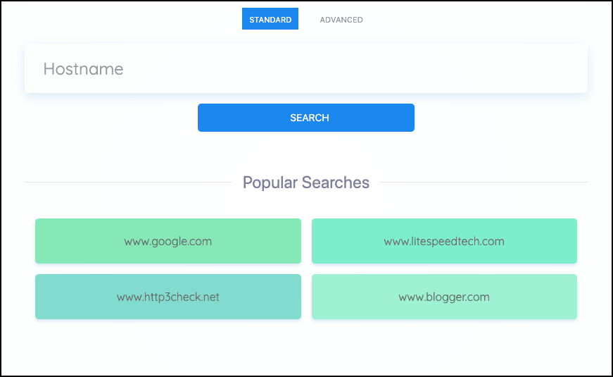 http3check.net search screen
