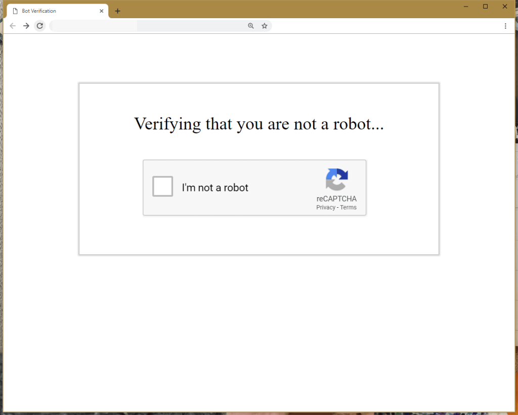 reCAPTCHA Server-Wide Protection: ScreenShot