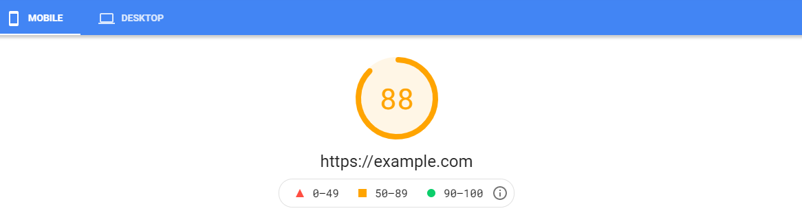 PageSpeed Mobile Score After Guest Mode