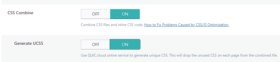 Enable Unique CSS Generation in LiteSpeed Cache