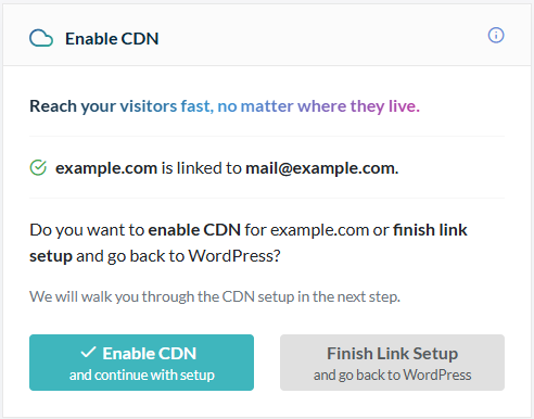 Set up the CDN