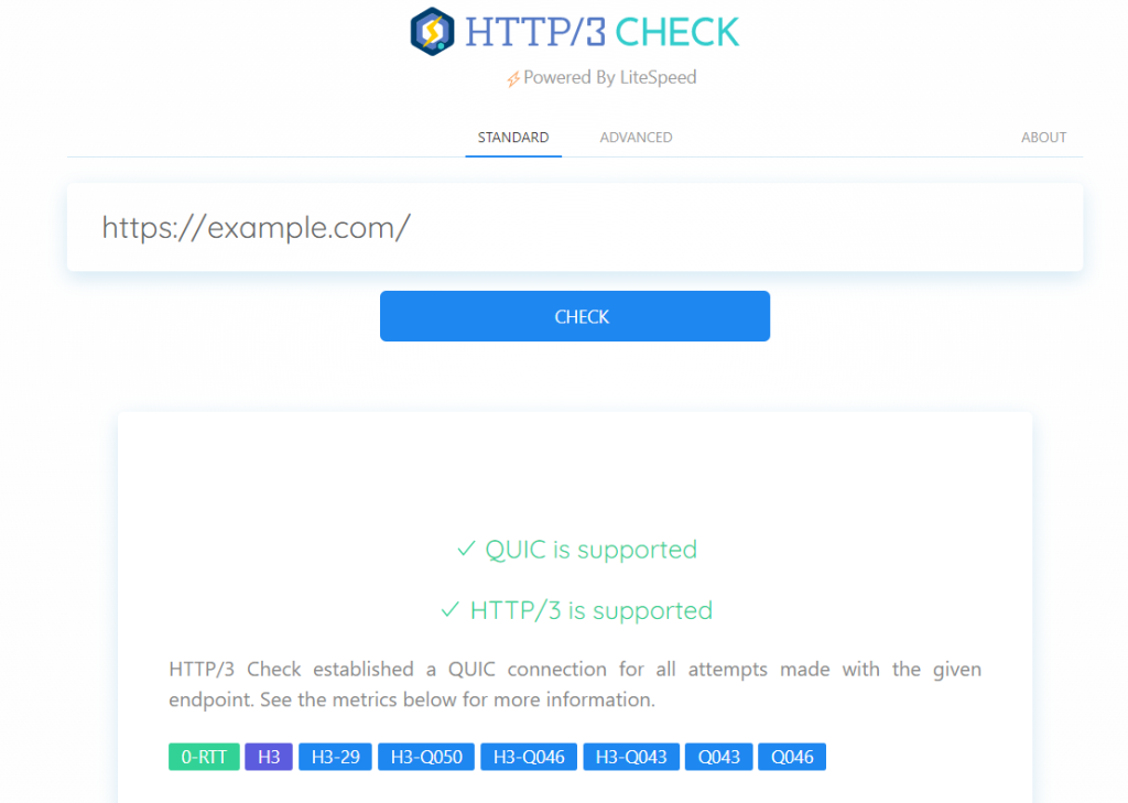 The HTTP/3 Check Tool